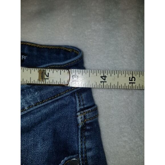 Judy Blue Skinny Fit Jeans 5/27 Distressed Animal Print Mid Rise Stretchy Denim - Picture 8 of 11